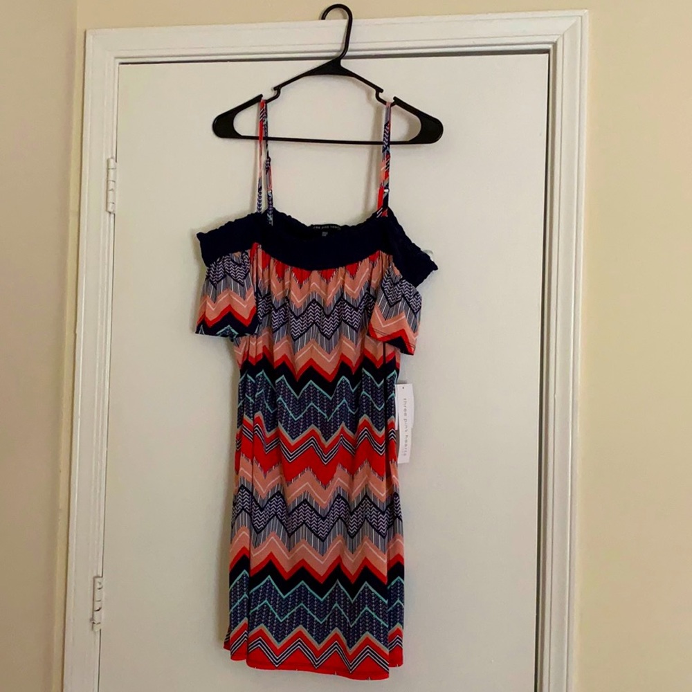 Three Pink Hearts Dress - XXL